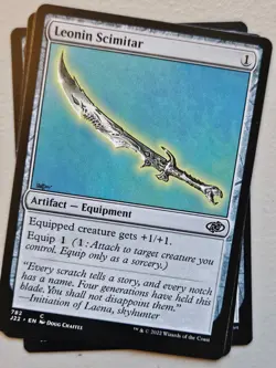 MTG | Leonin Scimitar (x4 Playset) | (NM) Jumpstart 2022 - Image 1