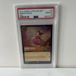 Lorcana PSA 10 Foil Minnie Mouse Princess 13/204 Disney Ch 1 - First Print - Image 1
