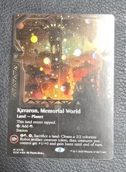 Kavaron, Memorial world (Borderless) (Galaxy Foil) Edge of Eternities MTG Magic - Image 1