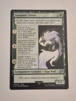 Summon: Fenrir #203 | Near Mint | Final Fantasy FIN | Magic MTG - Image 1
