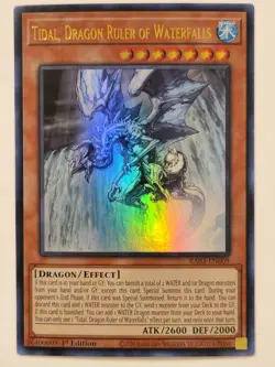 Tidal, Dragon Ruler of Waterfalls RA03-EN009 (Ultra Rare) 1st Edition Yugioh! - Image 1