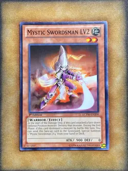 Yugioh Mystic Swordsman LV2 LCYW-EN200 Common 1st Ed NM - Image 1