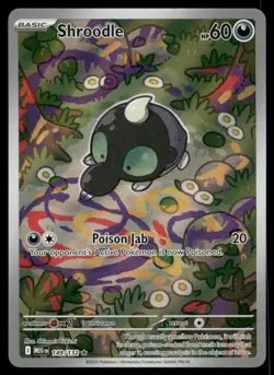 Pokemon Cards Shroodle 149/132 Mega Evolution Illustration Rare NM *3 - Image 1