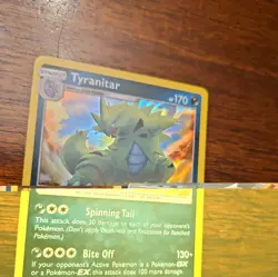 Pokemon TCG SM Team Up 85/181 Tyranitar Holographic Rare Card - Image 3
