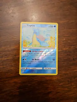 Lapras 56/214 Lost Thunder Reverse Holo Pokemon Card NM - Image 1