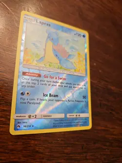 Lapras 56/214 Lost Thunder Reverse Holo Pokemon Card NM - Image 3