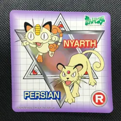 Meowth Persian Pokemon Sticker Card Japan Pocket Monsters NINTENDO F/S - Image 1