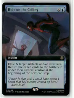 MTG Hide on the Ceiling 0249 Foil (Extended Art) Marvel's Spider-Man NM SPM - Image 1
