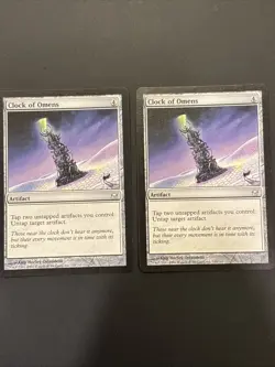 2x Clock of Omens Fifth Dawn UP NM Magic Mtg - Image 1