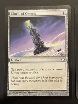 2x Clock of Omens Fifth Dawn UP NM Magic Mtg - Image 2