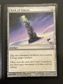 2x Clock of Omens Fifth Dawn UP NM Magic Mtg - Image 3