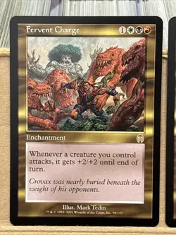 5x Fervent Charge R Apocalypse Magic Mtg LP - Image 2