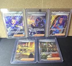 Pokemon TCG Trainer Gallery Holo Full Art Supporter Lot of 5 Acerola Geeta Penny - Image 1