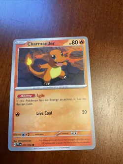 Charmander 011/094 Phantasmal Flames Regular Pokemon TCG Card - Image 1
