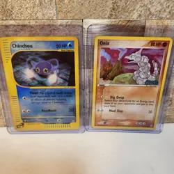 Pokemon Card Lot Chinchou Exped 70/147 Reverse Holo Onix Unseen Force 65/115 - Image 1