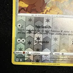 Pokemon TCG Eevee Reverse Holo Card Evolving Skies 125/203 Rayquaza - Image 4