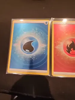 Water Fire Ground Dark Energy Holo Pokemon Crown Zenith Set NM - Image 2