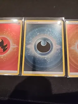 Water Fire Ground Dark Energy Holo Pokemon Crown Zenith Set NM - Image 4