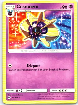 Cosmoem 65/149 Rare SM Base Set Pokemon LP - Image 1