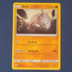 Onix 105/236 - Cosmic Eclipse - Common Pokemon Card - NM - Image 1