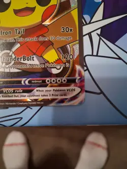 Pokemon Pikachu Ash Ketchum ACG HOLO Card - Image 3