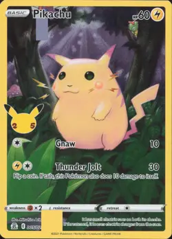 Pikachu 005/025 Holo Rare Celebrations Pokemon Near Mint - Image 1