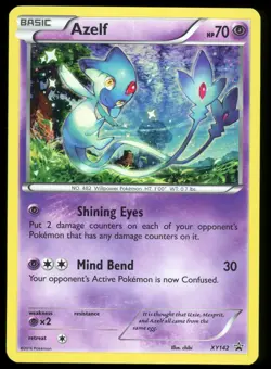 2016 Pokemon XY Black Star Promo Azelf Holo XY142 NM - Image 1