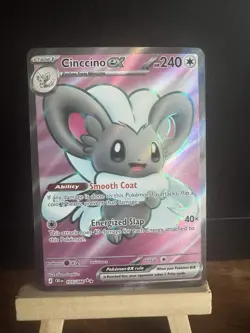 Pokemon TCG Cinccino ex 105/086 Chaos Rising Full Art Holo Rare - Image 1
