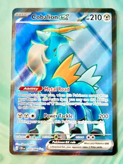 Cobalion Ex 103/086 Ultra Rare Full Art Chaos Rising Pokemon TCG NM - Image 1