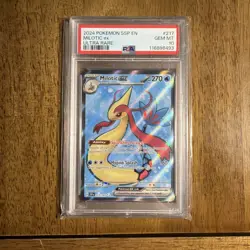 2024 Pokemon SSP EN Milotic ex Ultra Rare #217 PSA 10 - Image 1