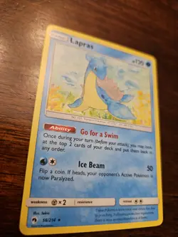 Lapras 56/214 Rare Lost Thunder Pokemon Near Mint - Image 3
