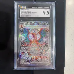 2023 Pokemon Charizard EX Obsidian Flames 223/197 CGC Mint + 9.5 - Image 1