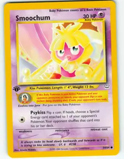 Smoochum - 1st Edition - 54/64 Neo Revelation - Pokemon TCG - 2001 - Image 1
