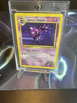 2000 Pokemon Gym Heroes Sabrina’s Haunter 58/132 Non Holo WOTC Vintage MP - Image 1