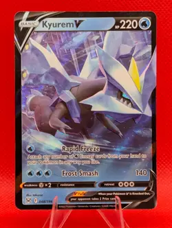 KYUREM V 048/196 HOLO V RARE LOST ORIGIN POKEMON NM/M KYUREM V - Image 1