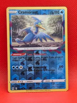 CRAMORANT 050/196 R LOST ORIGIN POKEMON REVERSE HOLO LP CRAMORANT - Image 1