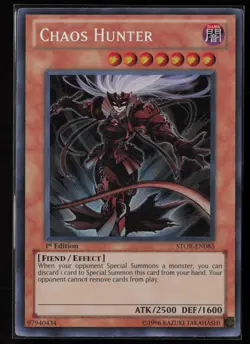 Yugioh Chaos Hunter STOR-EN085 1st Edition Secret Rare NM - Image 1
