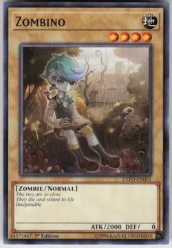 ZOMBINO EXFO-EN001 COMMON / SHORT PRINT YU-GI-OH LIGHTLY PLAYED - Image 1
