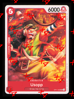 OP11-003 Usopp (UC) A Fist of Divine Speed One Piece CCG x4 Playset - Image 1