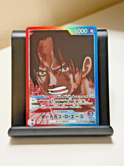 One Piece - Portgas D. Ace Alt Art OP13-002 L Carrying on His Will - JAPANESE - Image 1