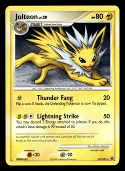 Jolteon 23/100 Rare Majestic Dawn Pokemon Card - 1 - Image 2