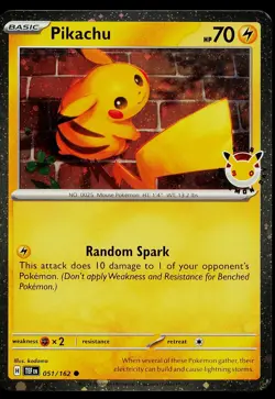 Pokemon Card Pikachu World Pokemon Day 2026 051/162 Holo - Image 1