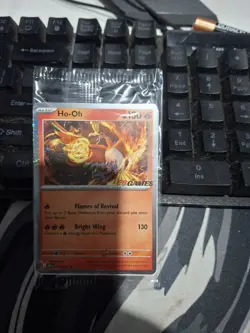 EB Games STAMPED Ho-Oh Promo Card - Sealed - Image 1