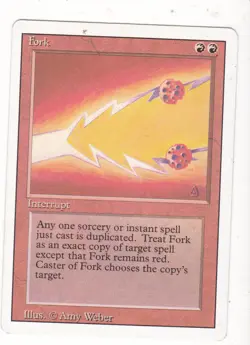 x1 Fork REVISED MAGIC MTG ENGLISH 1994 EX-NM VINTAGE ! - Image 1