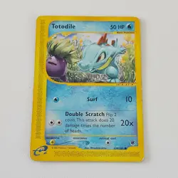 POKEMON / CARD - TOTODILE - 134/165 - EXPEDITION COMMON - 2002 - Image 1