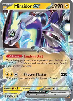 Miraidon ex EX-Card English SV: Scarlet & Violet Promo Cards 028 NM Pokemon TCG - Image 1