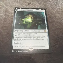 MTG Sword of the Animist (218) | NM | Adv Forgotten Realms AFC - Image 1
