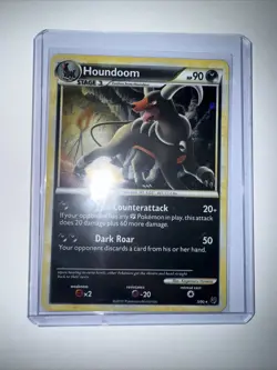 Pokemon TCG Houndoom 5/90 Undaunted Reverse Holo Rare HGSS - Image 1