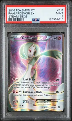 2016 Pokemon - XY Steam Siege - Gardevoir EX 111/114 Full Art - PSA 9 - Image 1