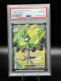 Pokemon TCG 2025 Destined Rivals Arboliva ex 207/182 Ultra Rare Holo PSA 10 - Image 1